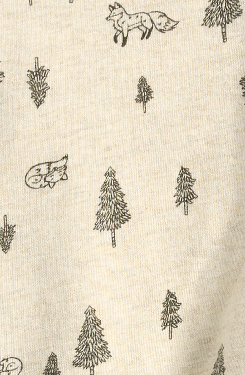 Tucker + Tate Kids' Print Cotton Henley & Waffle Joggers Set, Alternate, color, Beige Evergreen Woods- Olive