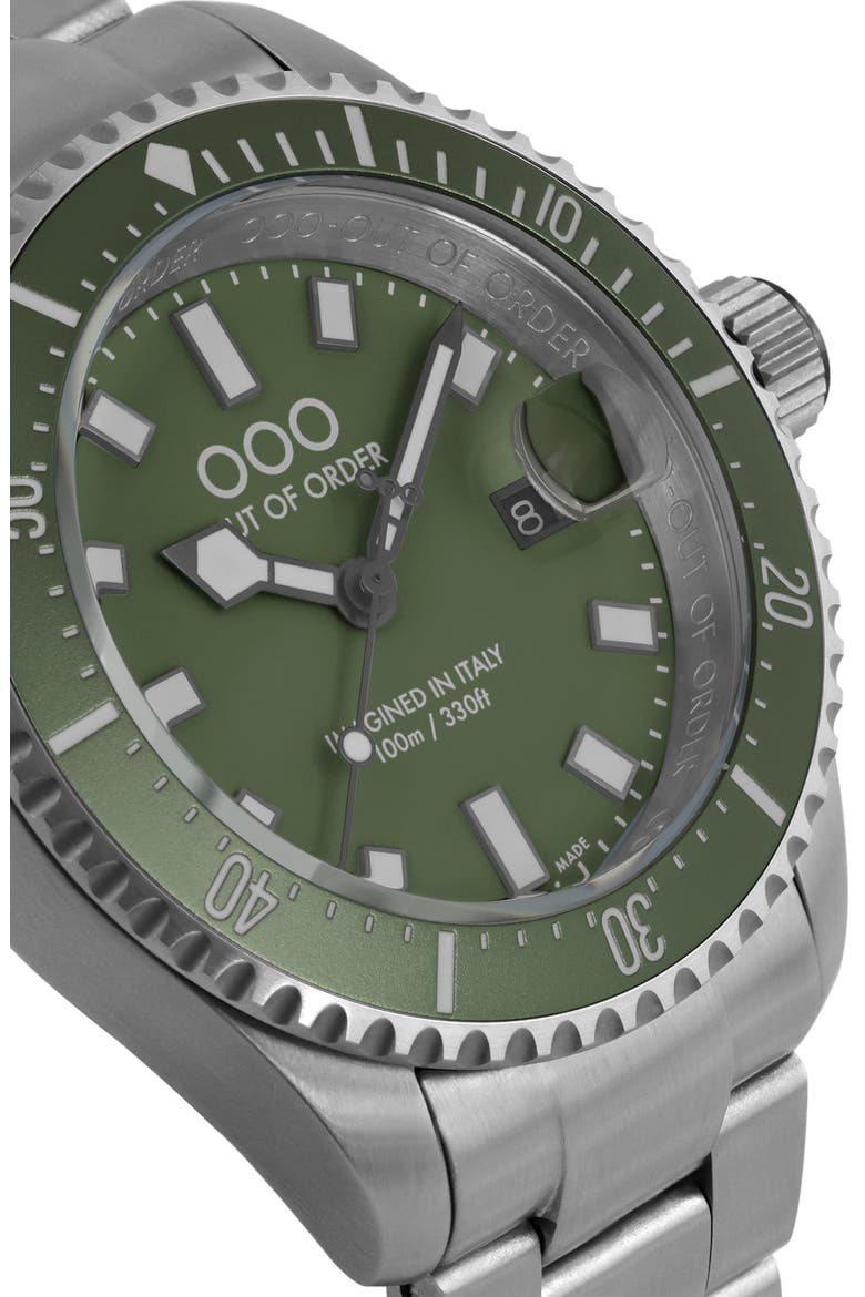 Casanova Bracelet Watch, 44mm, Alternate, color, OLIVE GREEN