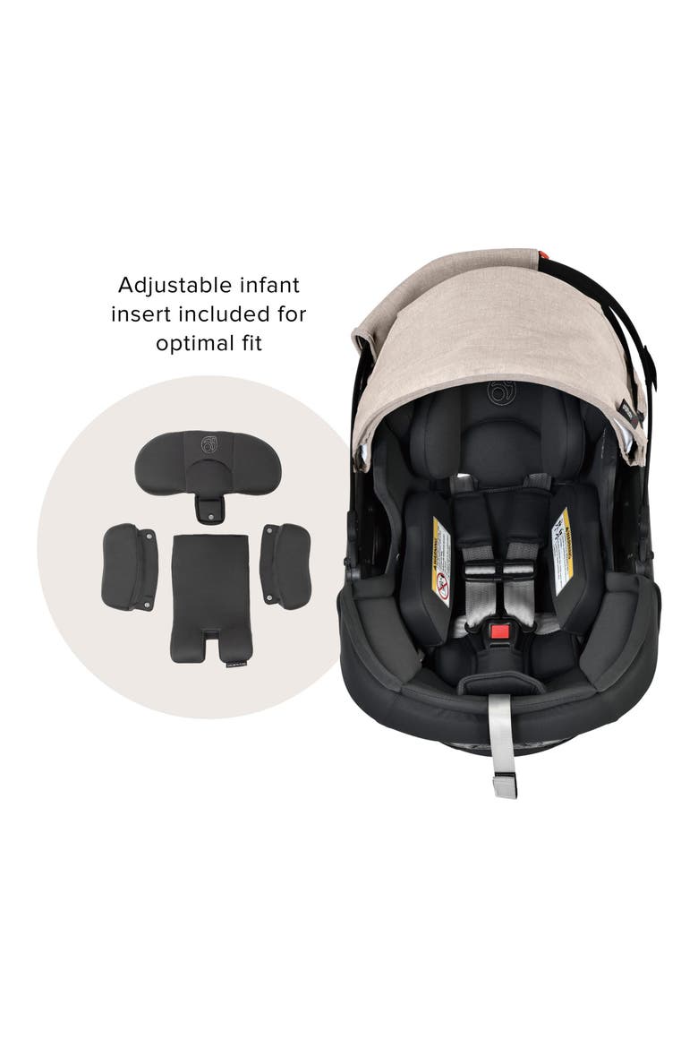 G5+ Infant Car Seat & Base, Alternate, color, MELANGE FLAX