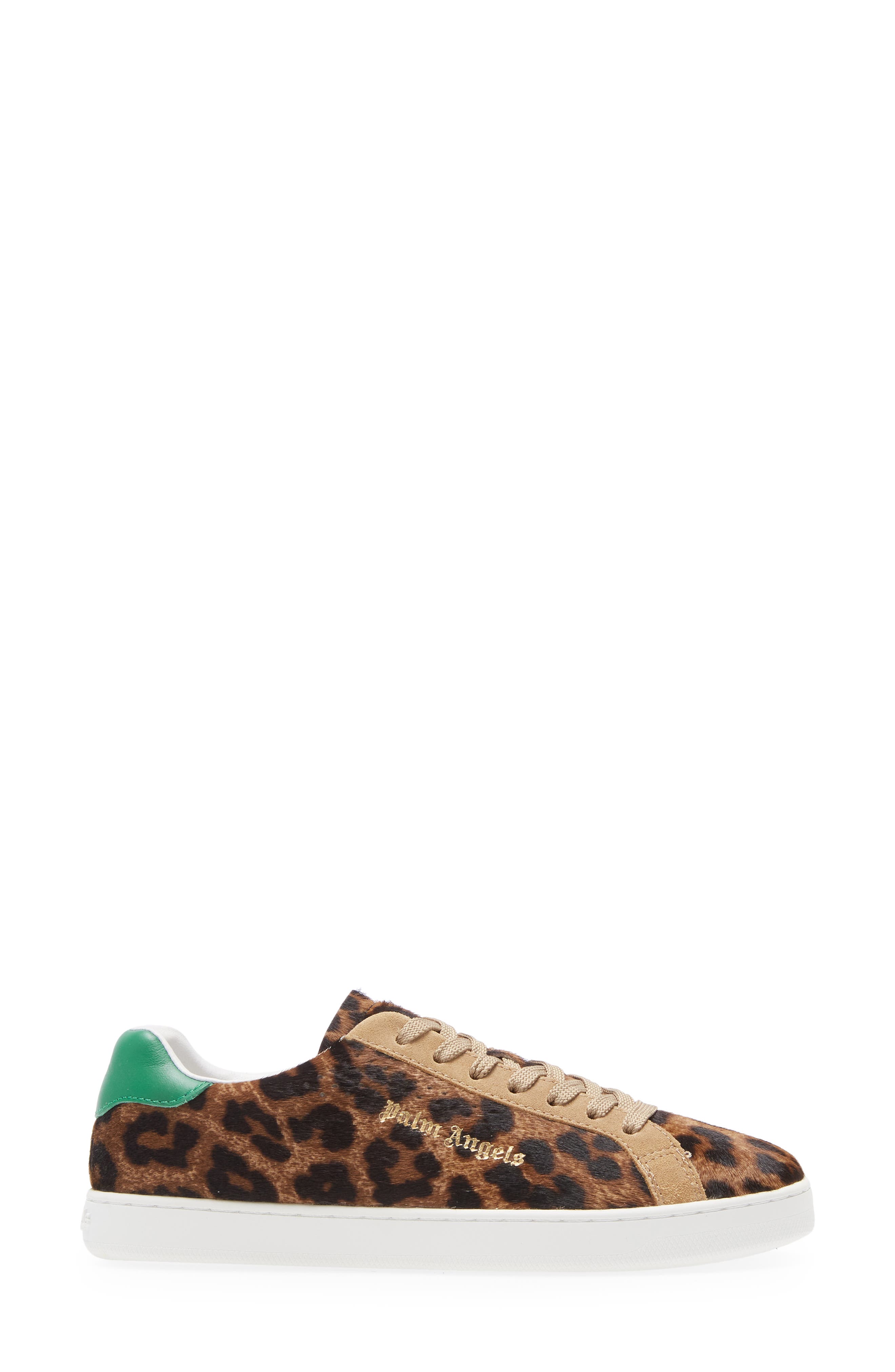 Leopard Print Genuine Calf Hair Sneaker, Alternate, color, LEOPARD/ GREEN CALF HAIR