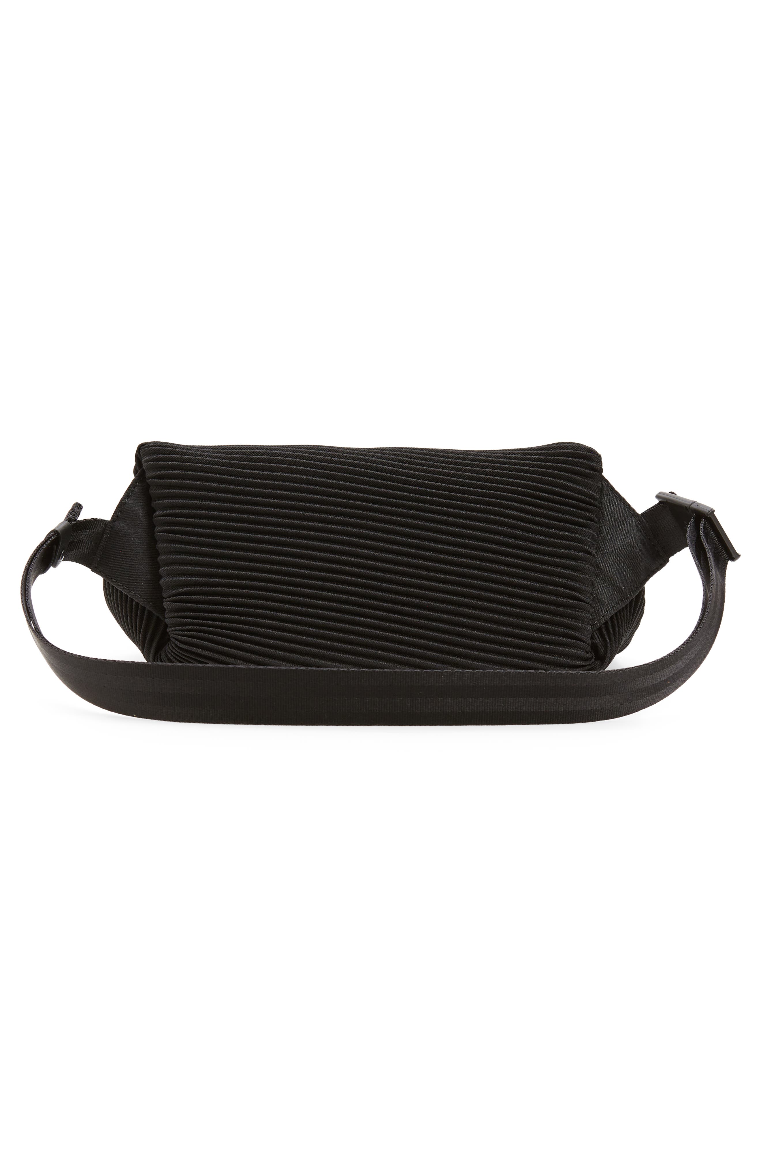 Pleats Please Issey Miyake Bias Pleated Belt Bag, Alternate, color, 