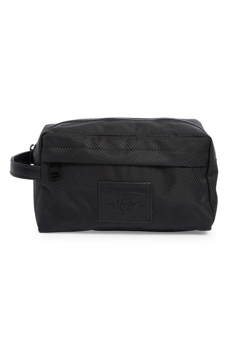 True Religion Atmos Dopp Kit, Main, color, Black