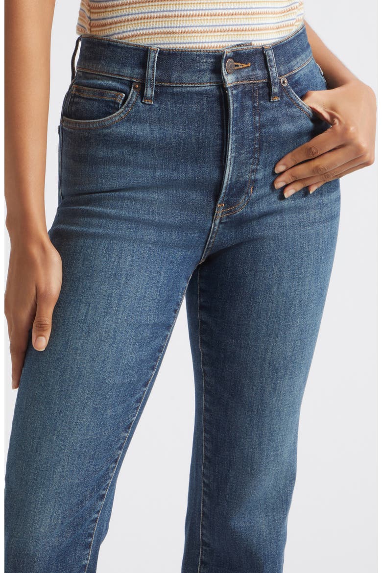 Milla High Waist Ankle Slim Straight Jeans, Alternate, color, ROADSIDE BLUE