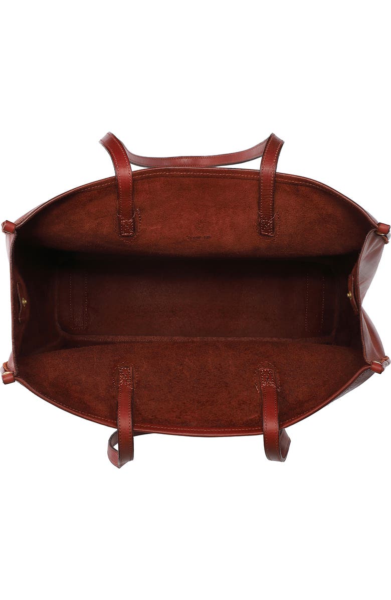 OLD TREND Clivia Genuine Leather Structured Carryall Tote, Alternate, color, Brown