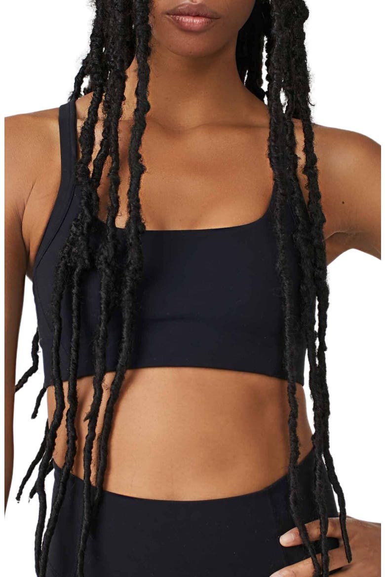 FP Movement Never Better Racerback Bra, Main, color, BLACK