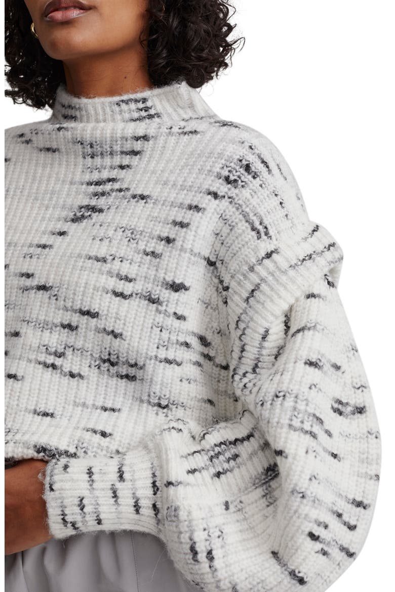 Belgrave Knit Sweater, Alternate, color, EGRET/ CHARCOAL