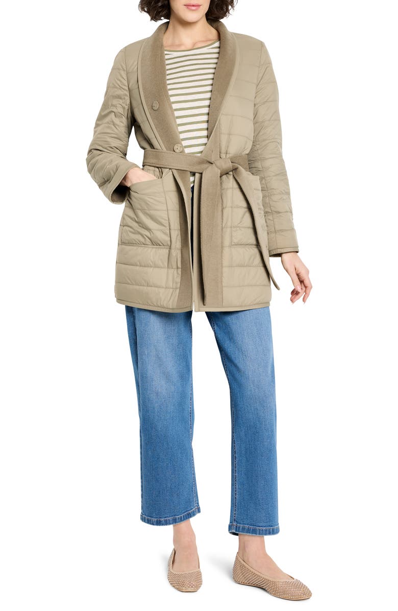 NIC+ZOE Reversible Belted Coat, Alternate, color, Pewter