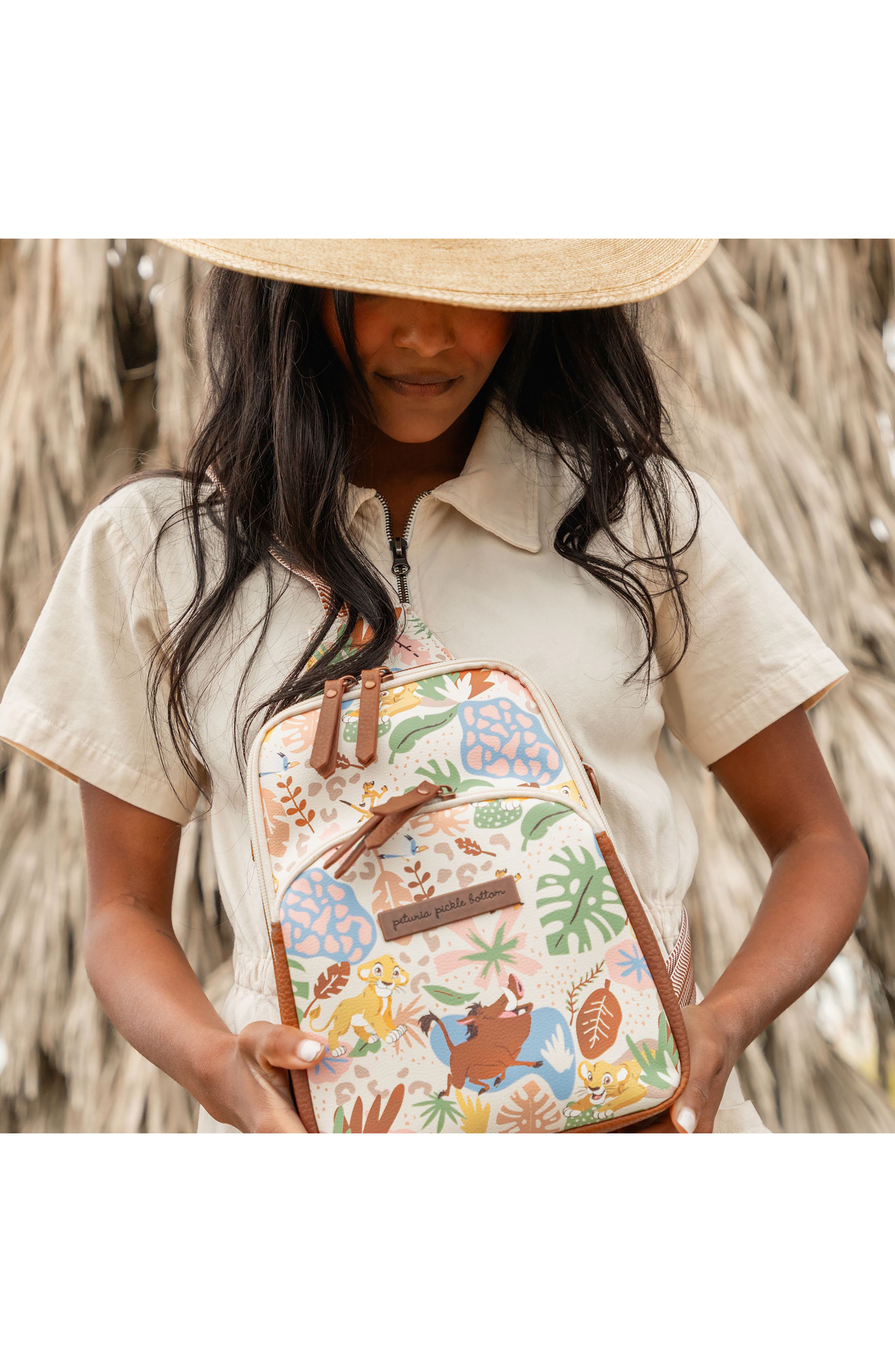 Petunia Pickle Bottom x Disney Hakuna Matata Crisscross Sling Bag, Alternate, color, 