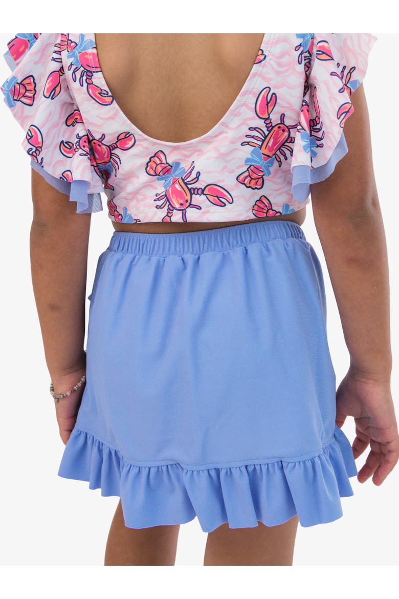 Swim Bow Skirt Cover-Up, Alternate, color, Periwinkle Blue