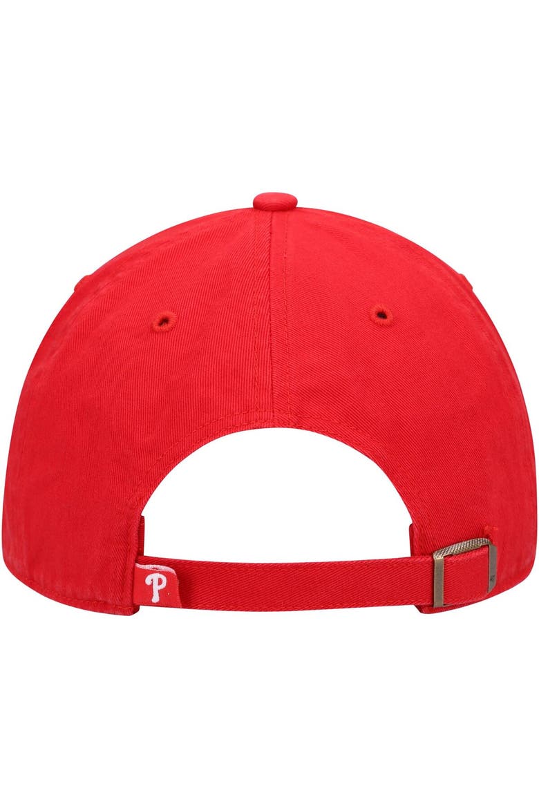 Men's '47 Red Philadelphia Phillies Clean Up Adjustable Hat, Alternate, color, Red