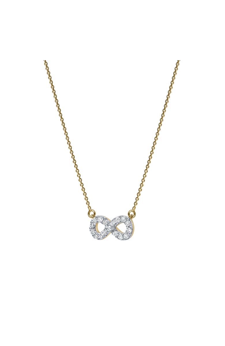 LuvMyJewelry Aeries Infinity Diamond Necklace in 14K Gold, Alternate, color, 14K Yellow Gold