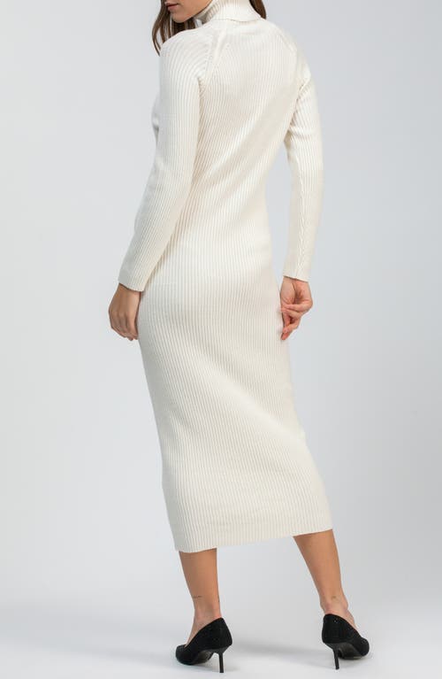 Pietro Brunelli Maternity Giorgia Rib Long Sleeve Midi Sweater Dress In Multi