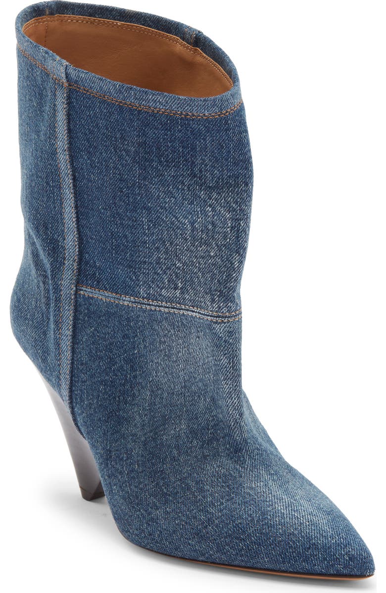 Isabel Marant Miyako Denim Bootie, Main, color, Washed Blue