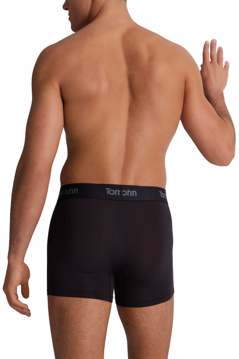 Second Skin Luxe Rib 4-Inch Boxer Briefs, Alternate, color, BLACK BEAUTY