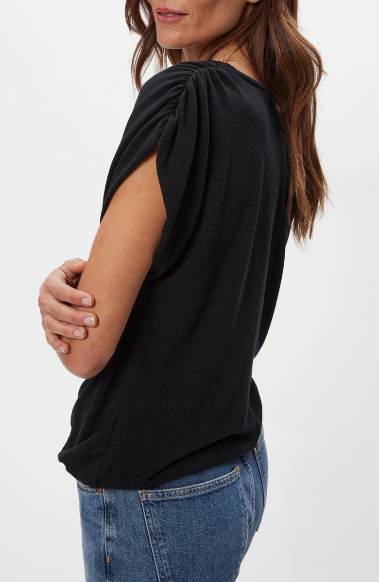 Michael Stars Sharron Cap Sleeve T-Shirt, Alternate, color, Black