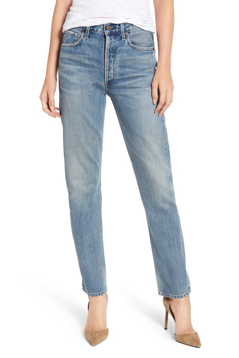 Straight Leg Jeans, Main, color, BARROW