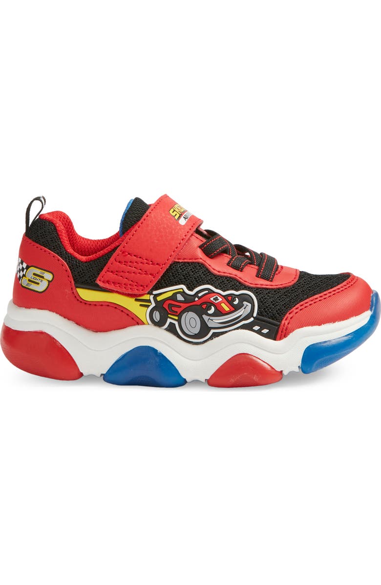 SKECHERS Kids' Mighty Glow 2.0 Sneaker, Alternate, color, Red Multi