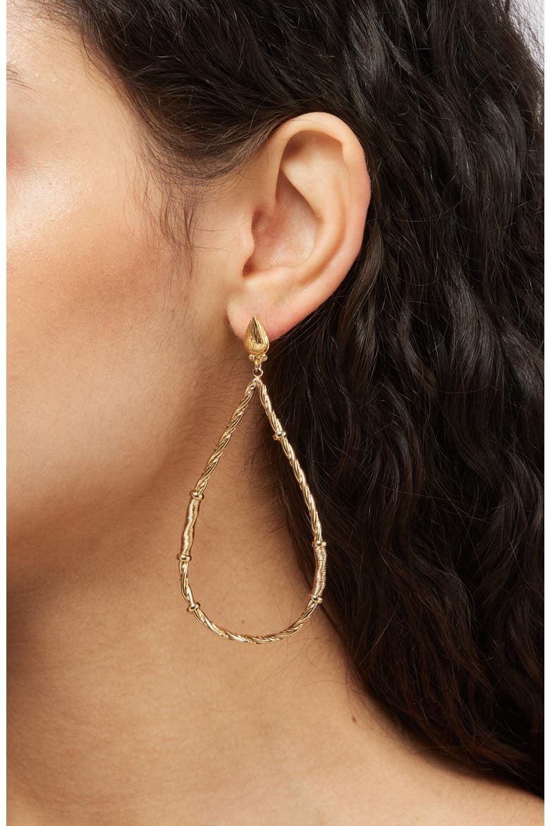Torsade Bibi Drop Earrings, Alternate, color, GOLD