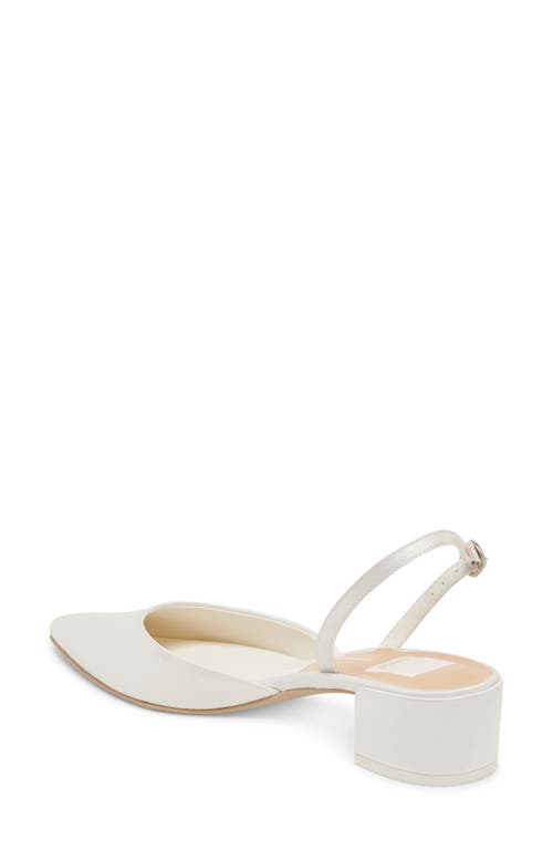 Dolce Vita Carel Pointed Toe Slingback Pump In White