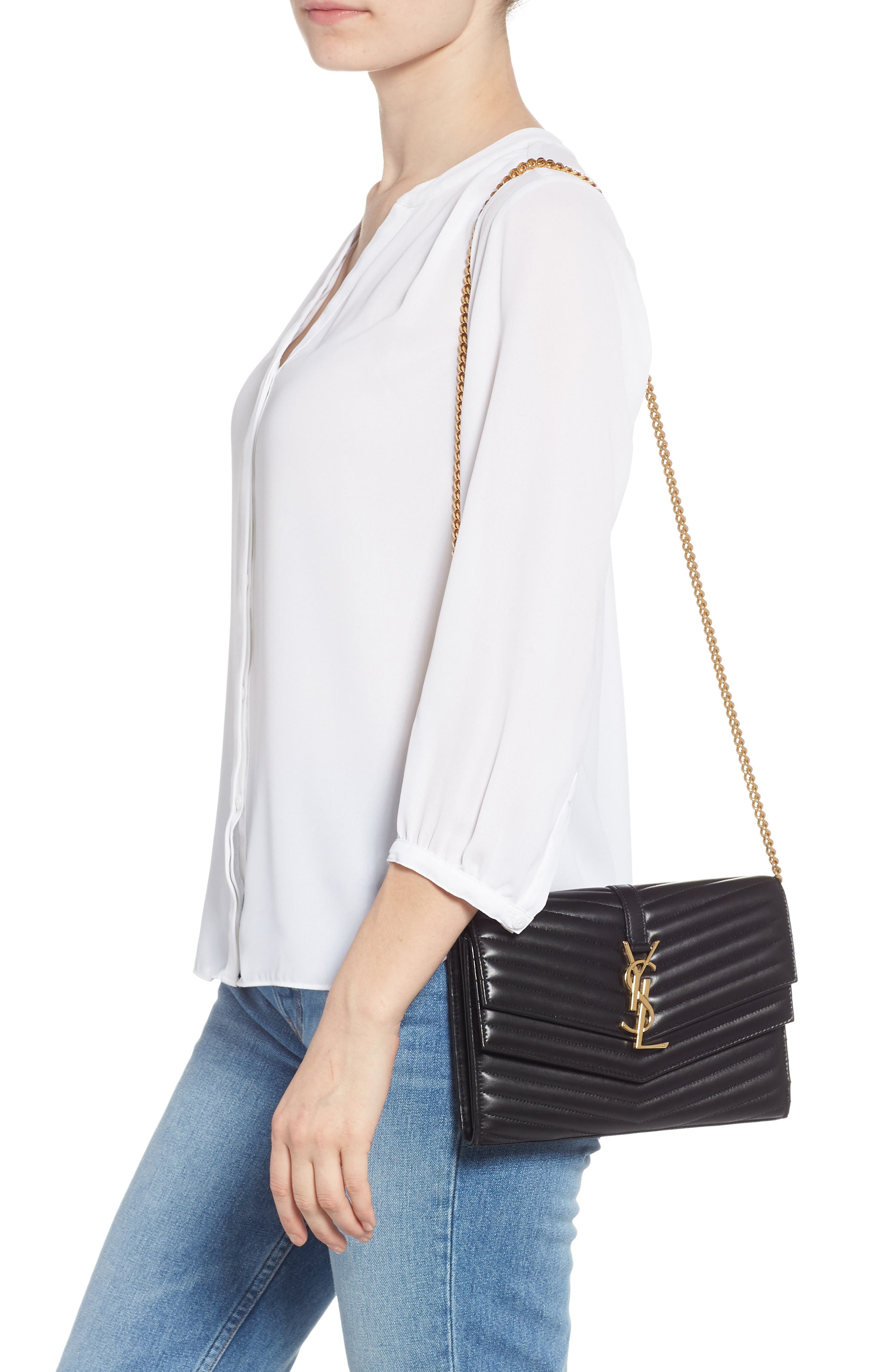 Sulpice Leather Crossbody Wallet, Alternate, color, NOIR