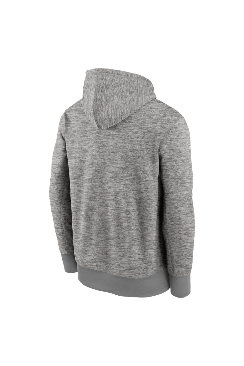 Men's Nike Heather Gray Los Angeles Dodgers Primary Logo Therma Hoodie, Alternate, color, Heather Gray