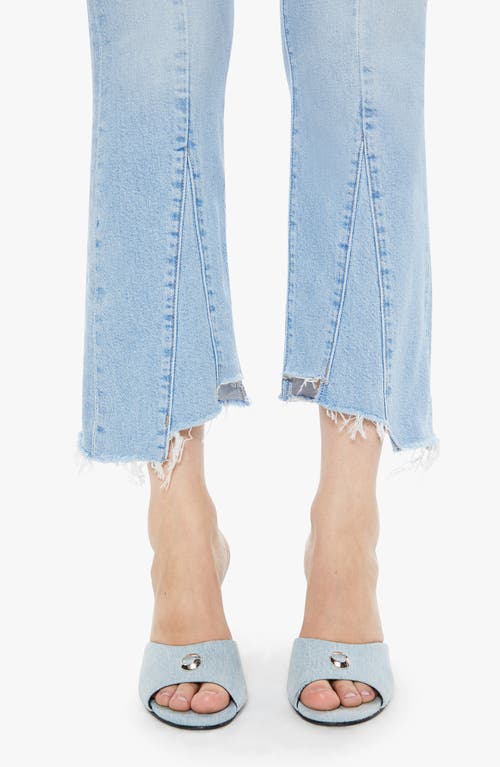 Mother The Insider Seamed Frayed Crop Straight Leg Jeans