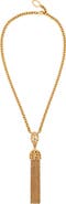 Oscar de la Renta Rattan Chandelier Pendant Necklace