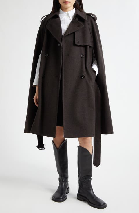 Belmont Cashmere Trench Cape