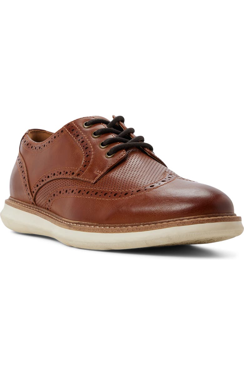 ALDO Dominik Wingtip Derby, Main, color, Cognac