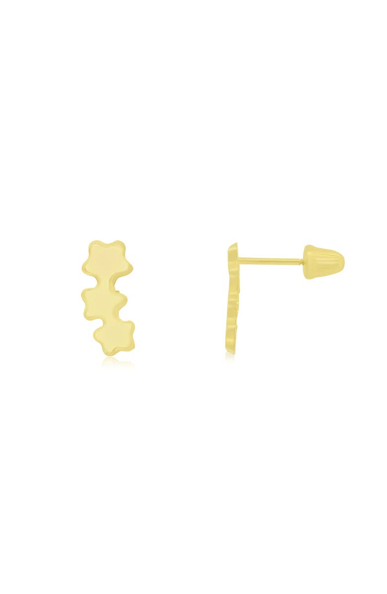 The Lovery Fine Jewelry Baby Shooting Star Screw Back Stud Earrings, Main, color, Yellow Gold