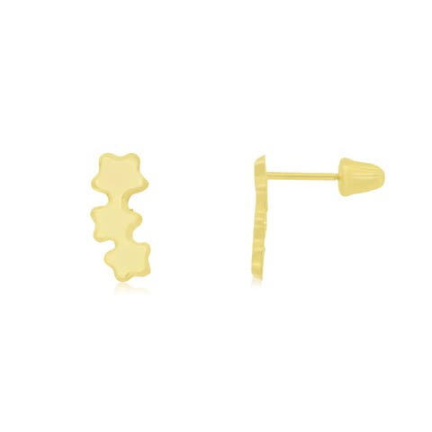 Baby Shooting Star Screw Back Stud Earrings
