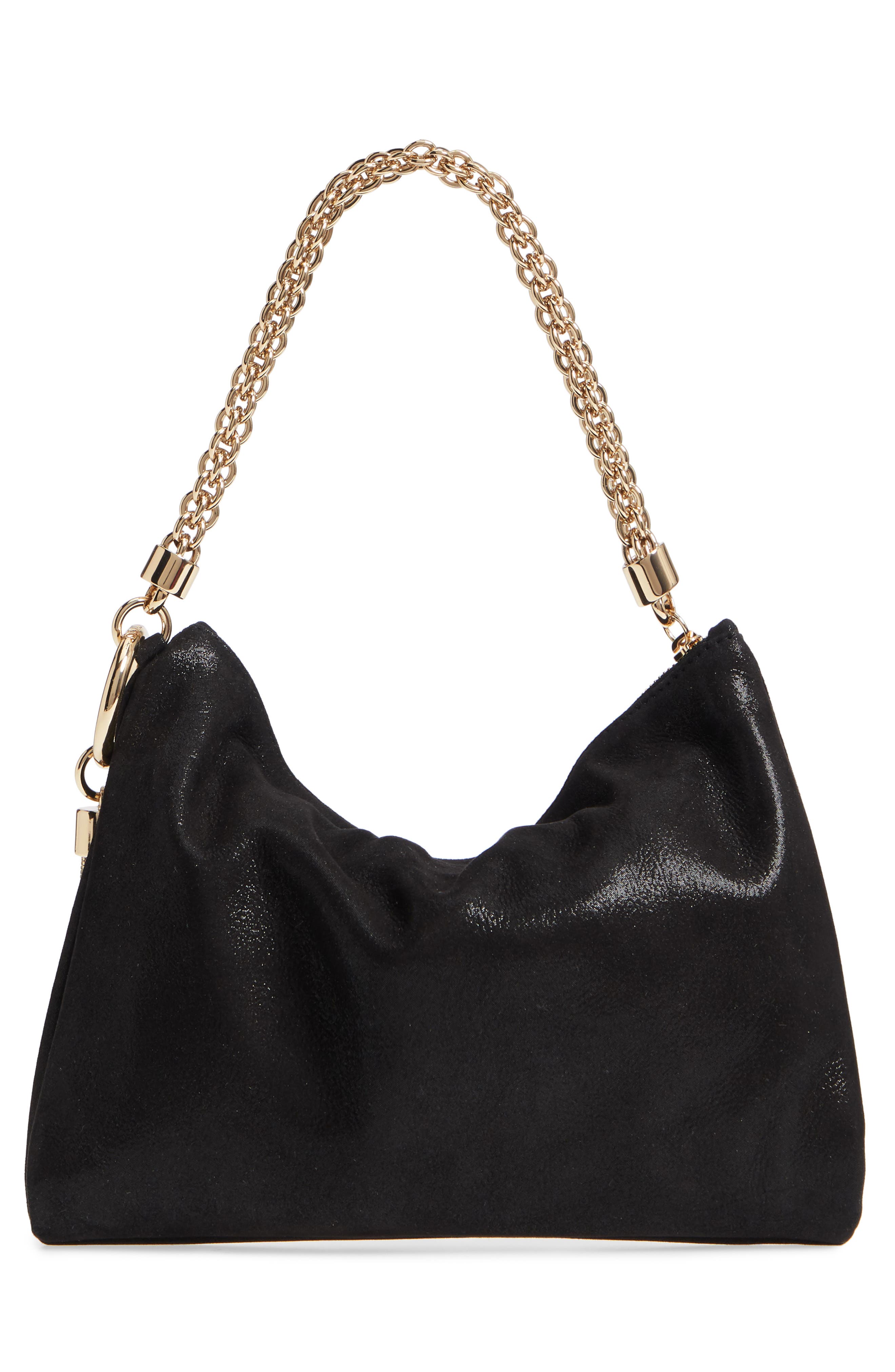 Jimmy Choo Callie Shimmer Suede Clutch, Alternate, color, 