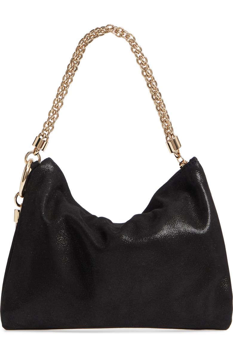 Jimmy Choo Callie Shimmer Suede Clutch, Alternate, color,