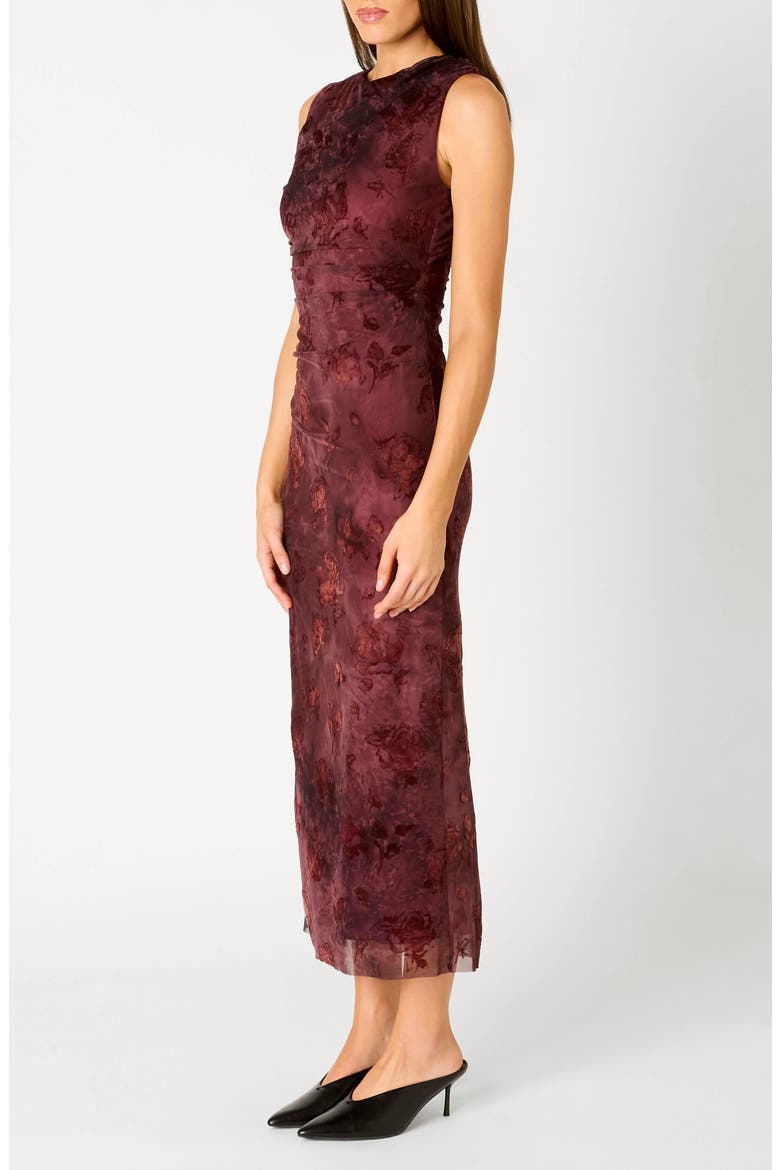 Reese Sleeveless Maxi Dress, Alternate, color, BERRY