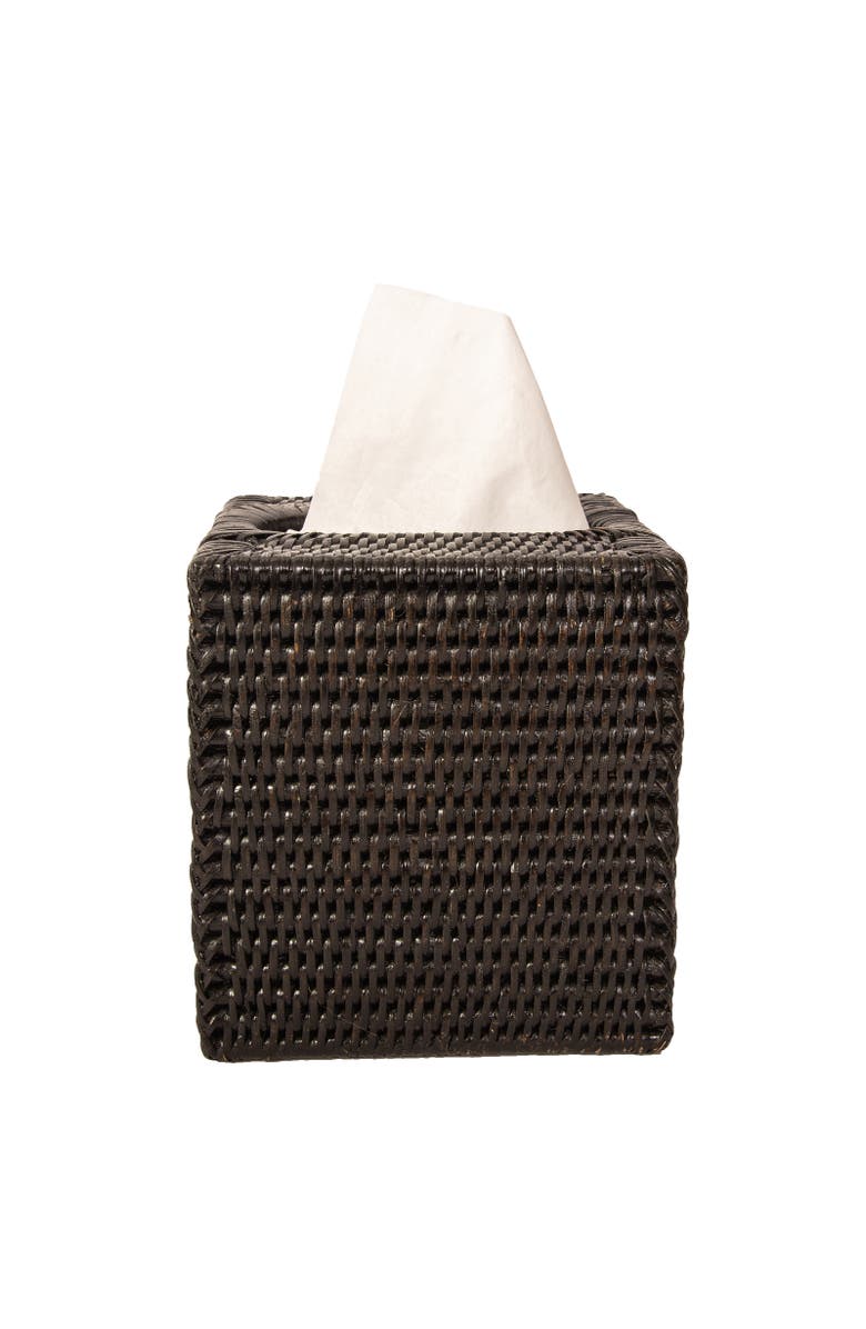Artifacts Trading Company<sup>™</sup> Artifacts Rattan Column Tissue Box Cover, Alternate, color, Tudor Black