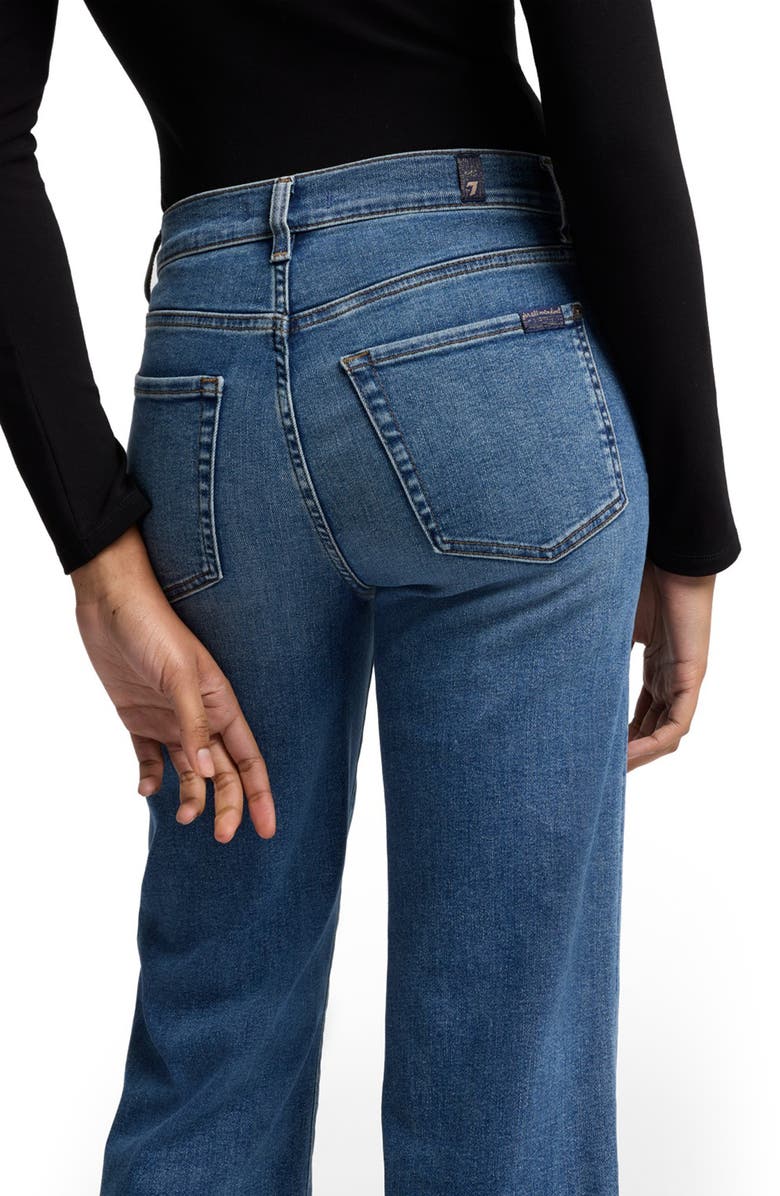 7 For All Mankind Alexa Crop Flare Stretch Denim Jeans, Alternate, color, 