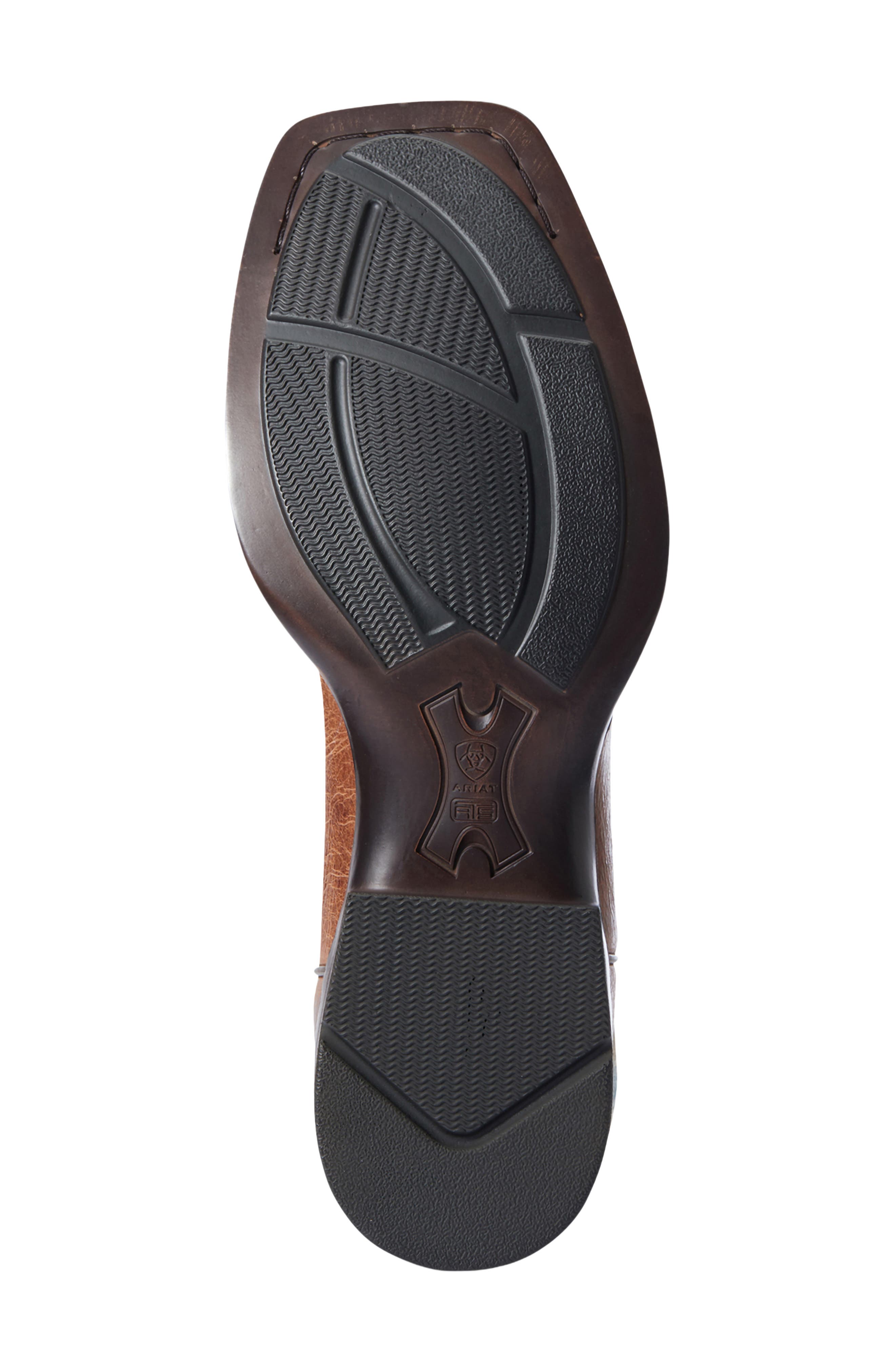Valor Ultra Leather Western Boot, Alternate, color, DARK TAN/ ROCKY