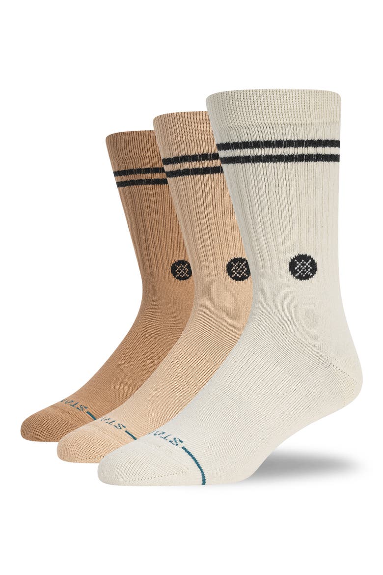 Core 3-Pack Crew Socks, Main, color, TAN