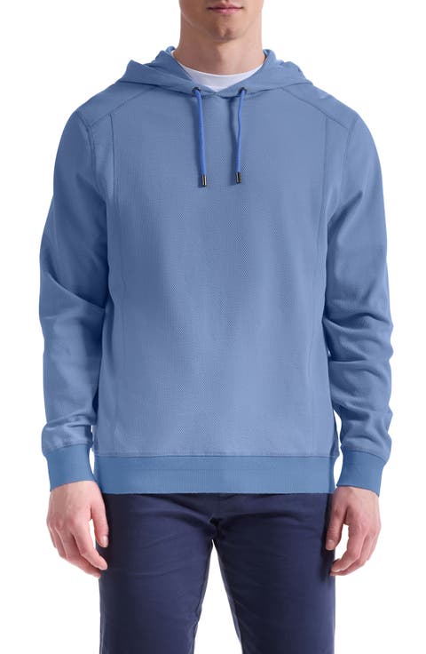 Textured Piqué Hoodie