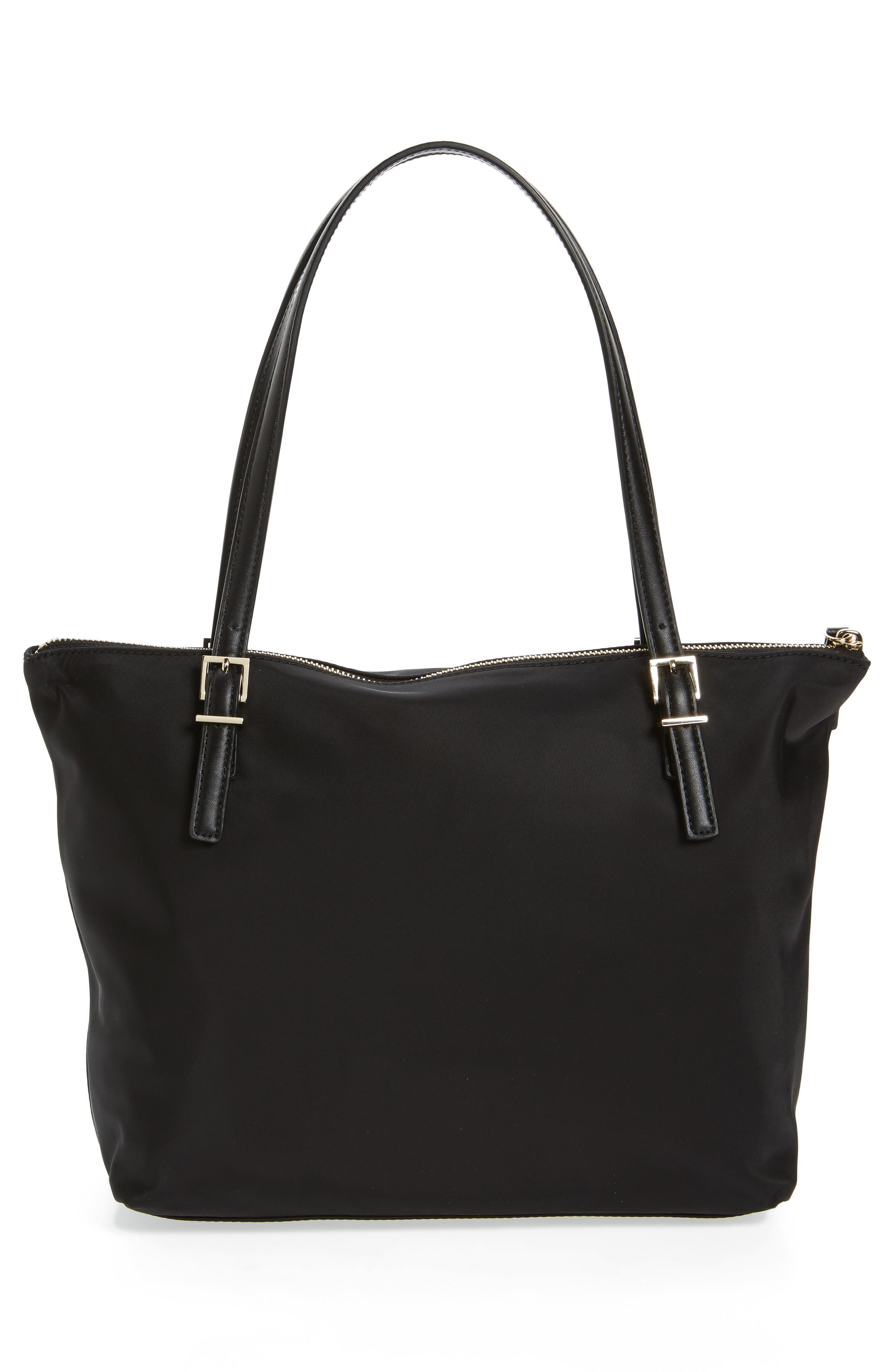 watson lane small maya nylon tote, Alternate, color, BLACK
