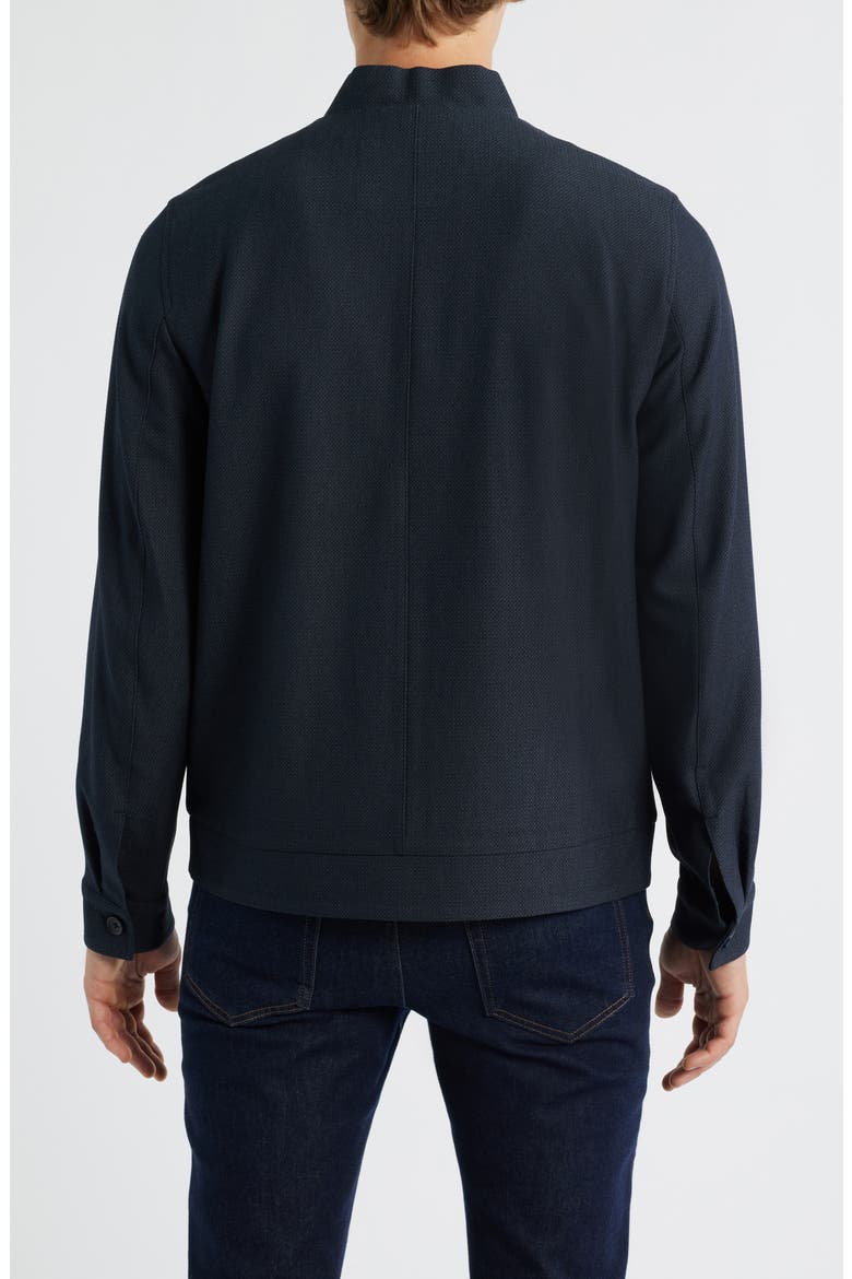 Pattern Zip Jacket, Alternate, color, NAVY