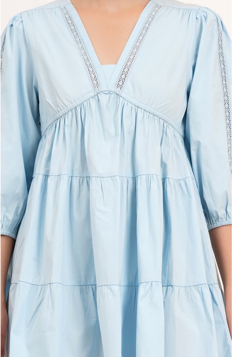 Leota Zariah Empire Waist Mini Dress, Alternate, color, Wispy Blue