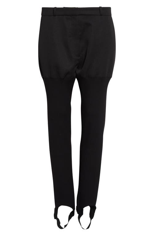 Coperni High-waisted Stirrup Trousers In Black