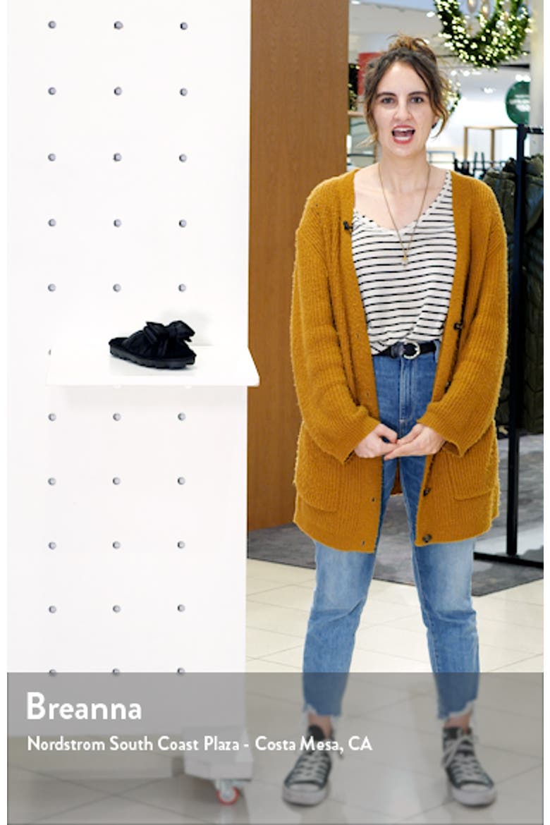 Lushette Puffer Genuine Shearling Slide video