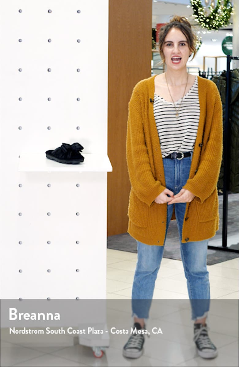 Lushette Puffer Genuine Shearling Slide, sales video thumbnail