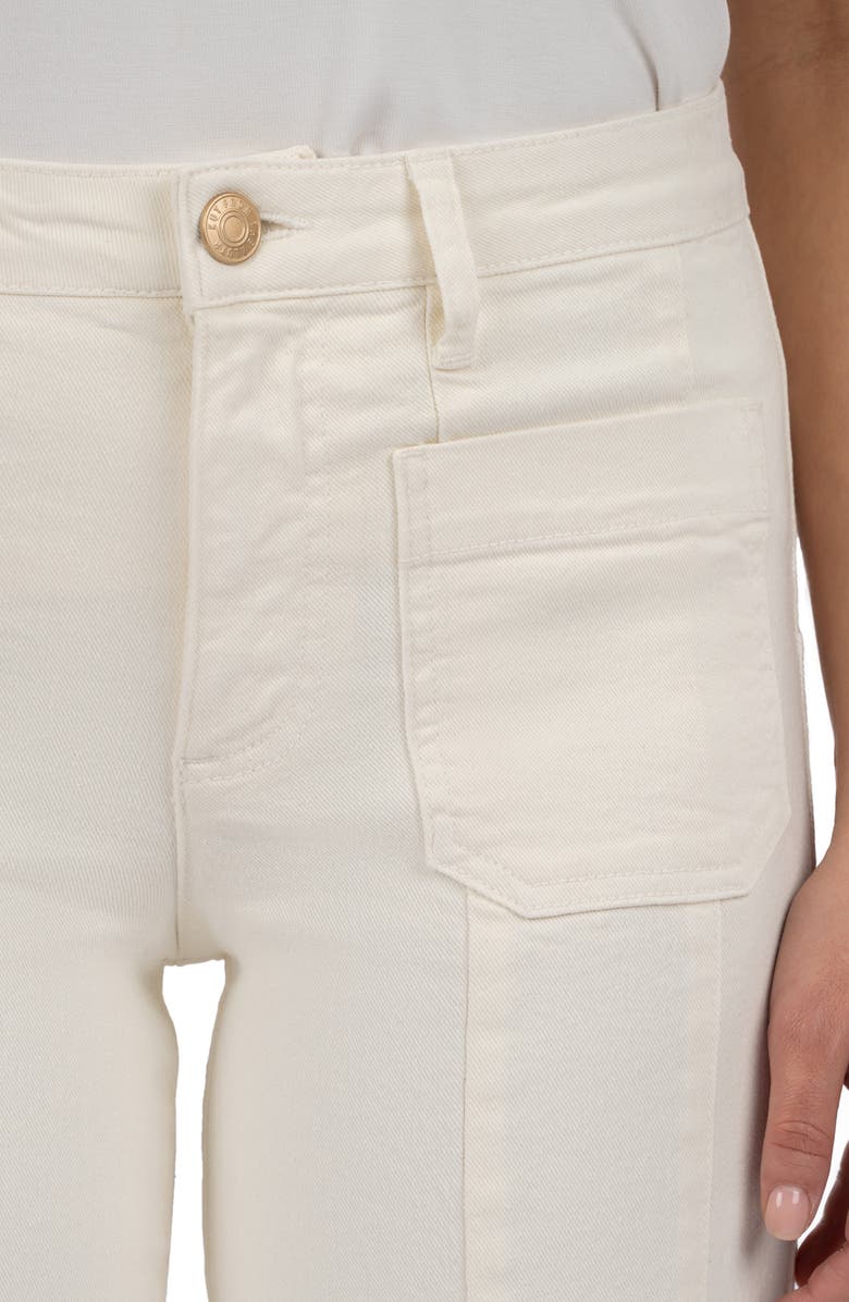 KUT from the Kloth Patch Pocket Crop Wide Leg Jeans, Alternate, color, 