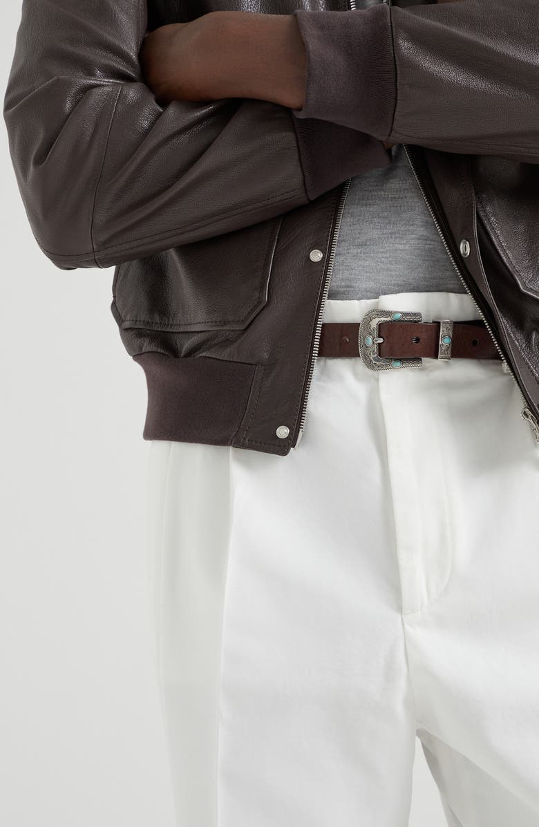 Brunello Cucinelli Gabardine garment dyed trousers, Alternate, color, 