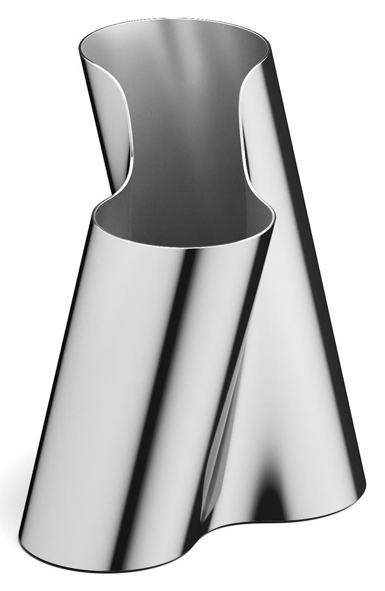 Georg Jensen Lituus Stainless Steel Vase, Main, color, Steel