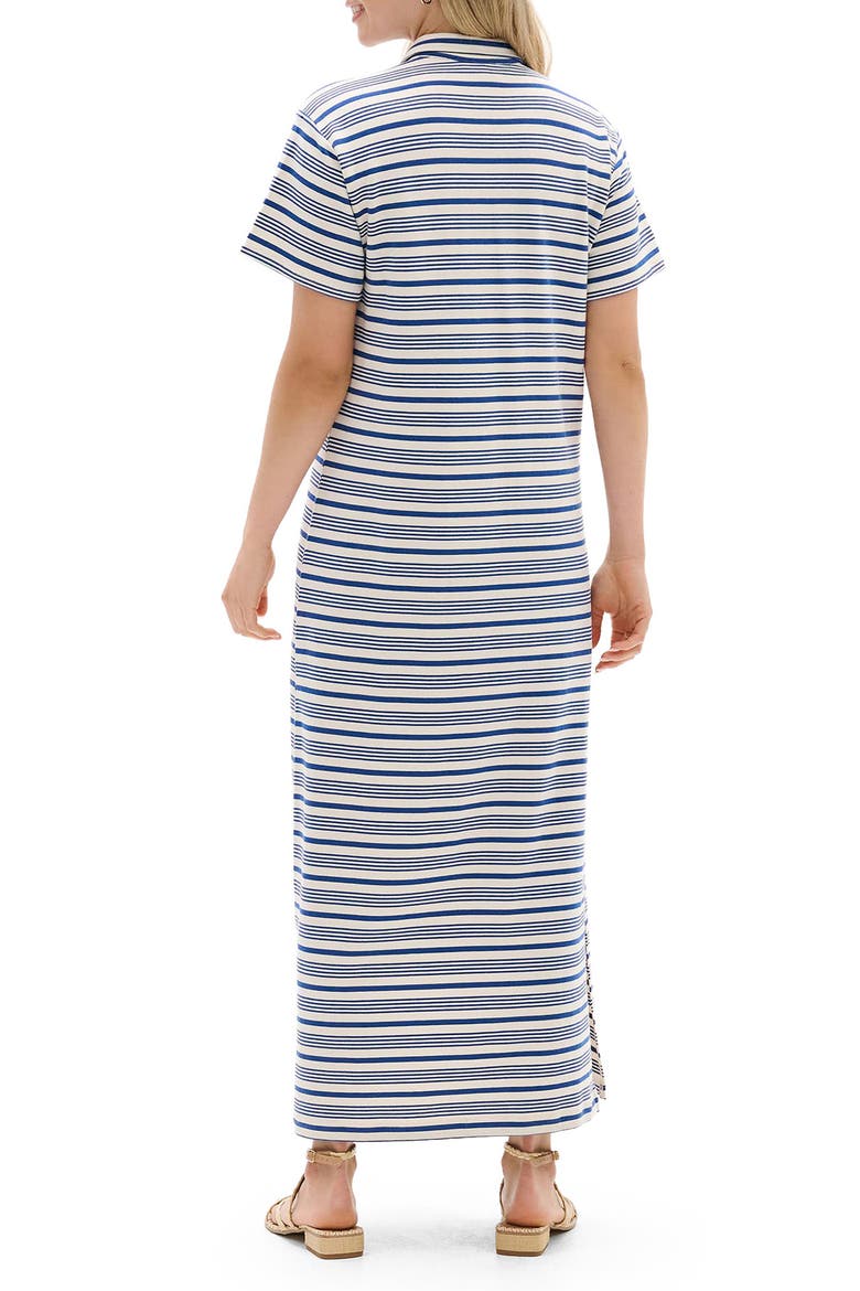 Limoges Stripe Cotton Blend Shirtdress, Alternate, color, WHISPER WHITE