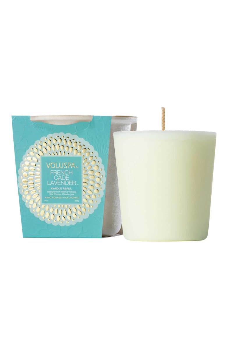 Voluspa French Cade Lavender Classic Candle Refill, Main, color, French Cade